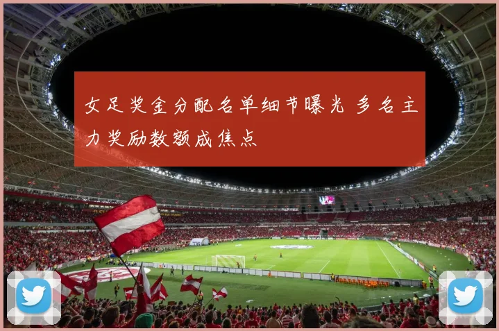 女足奖金分配名单细节曝光 多名主力奖励数额成焦点